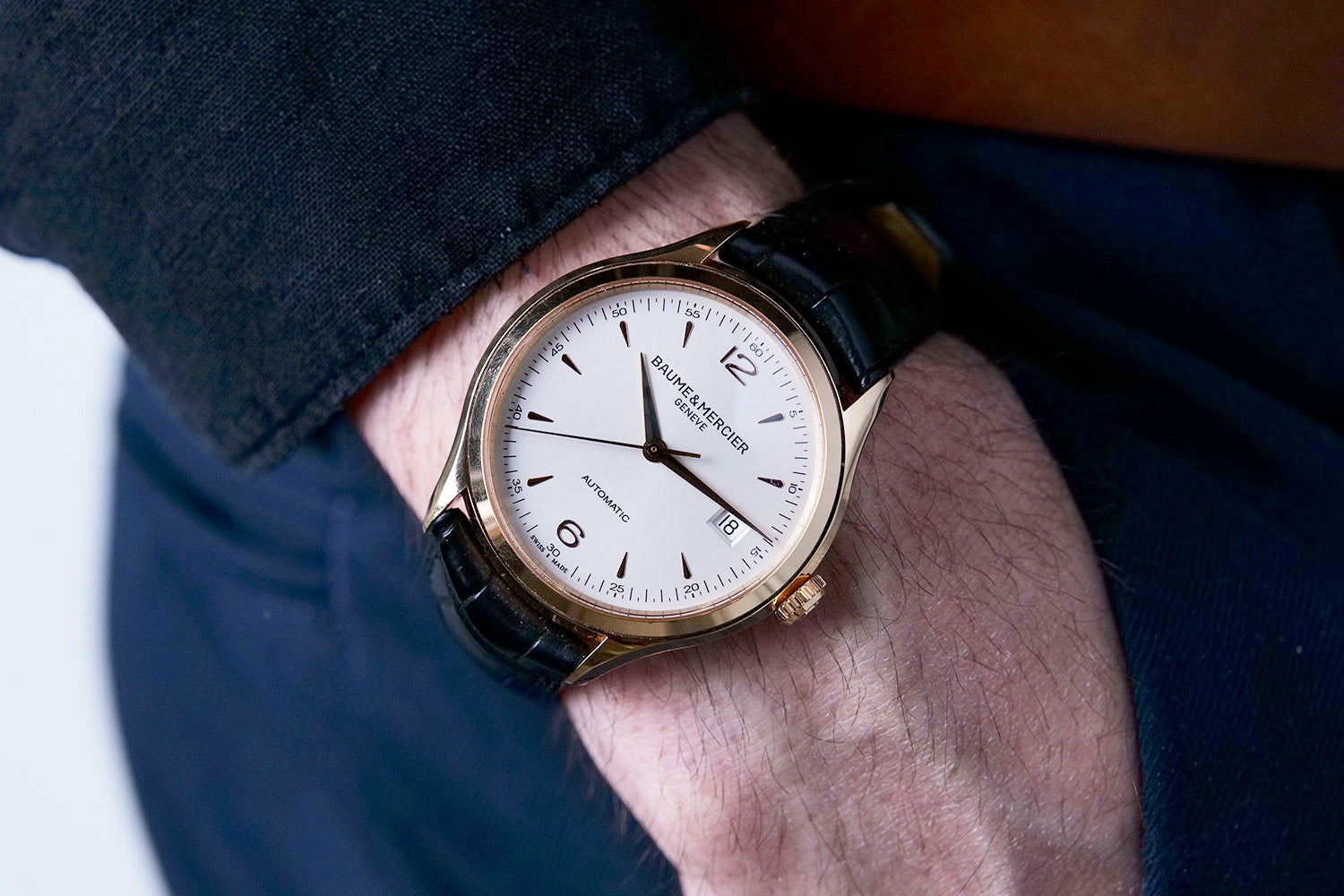 SOLD - PRE-OWNED Baume & Mercier Clifton 18K Gold M0A10058