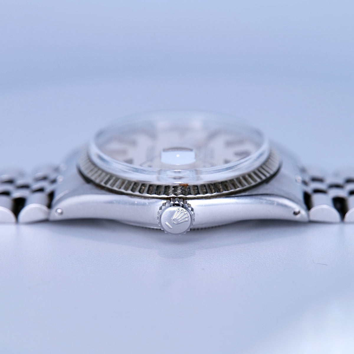 SÅLD-BEGAGNAD Rolex Datejust 36mm Linen Dial 16014