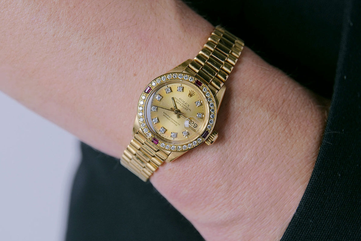 PRE-OWNED Lady-Datejust Diamants & Rubies 69178