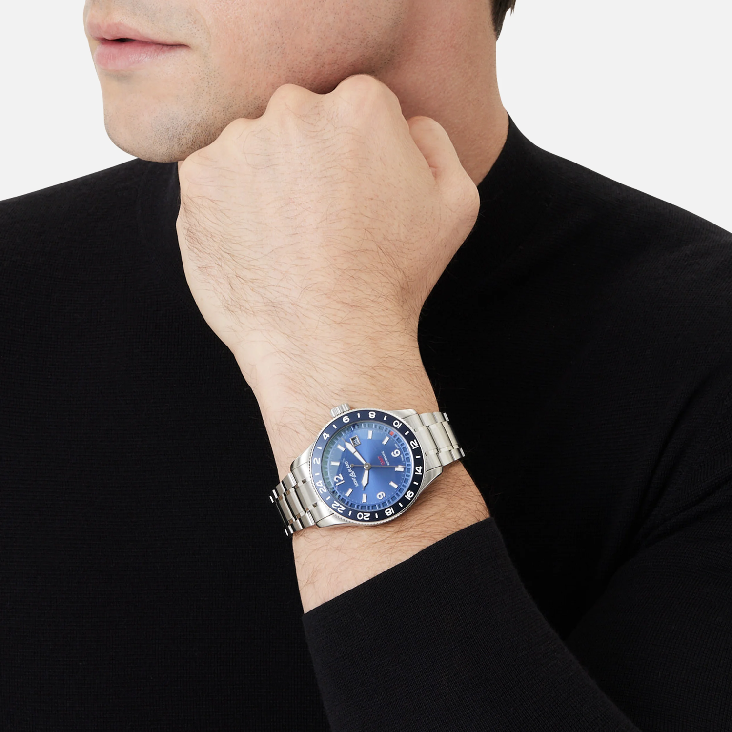 Montblanc 1858 GMT Blue dial 42mm MB129616
