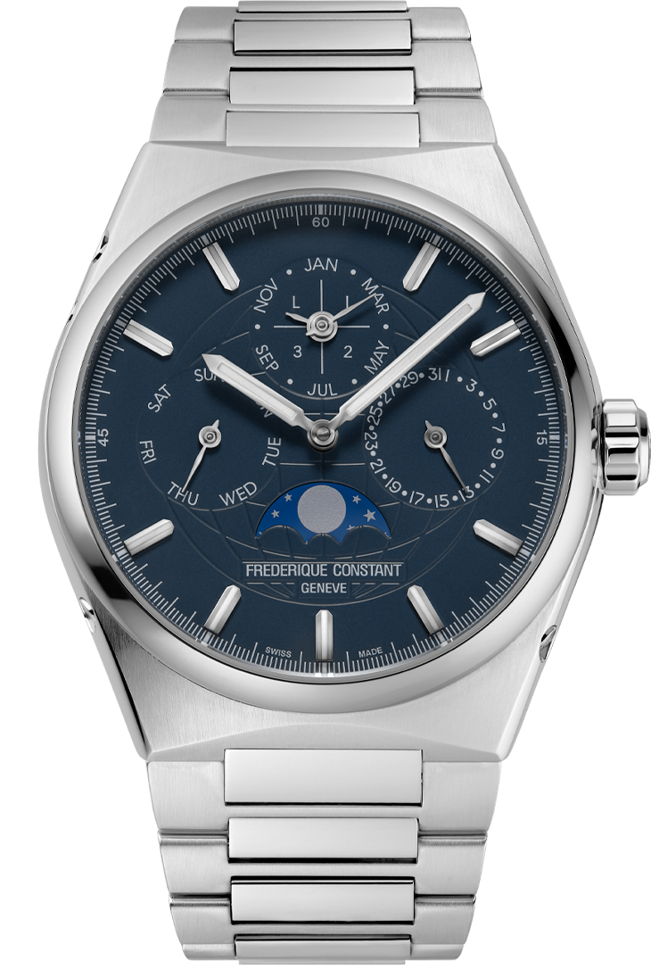 Frederique Constant Highlife Perpetual Calender Manufacturer 41mm Blue & Stainless steel FC-775BL4NH6B