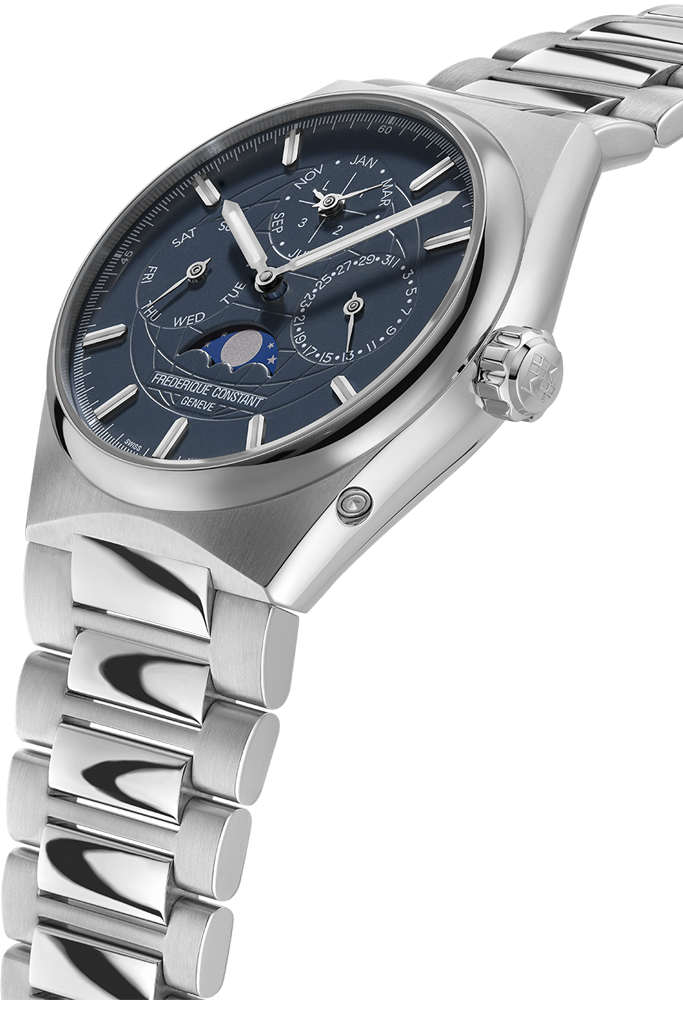 Frederique Constant Highlife Perpetual Calender Manufacturer 41mm Blue & Stainless steel FC-775BL4NH6B