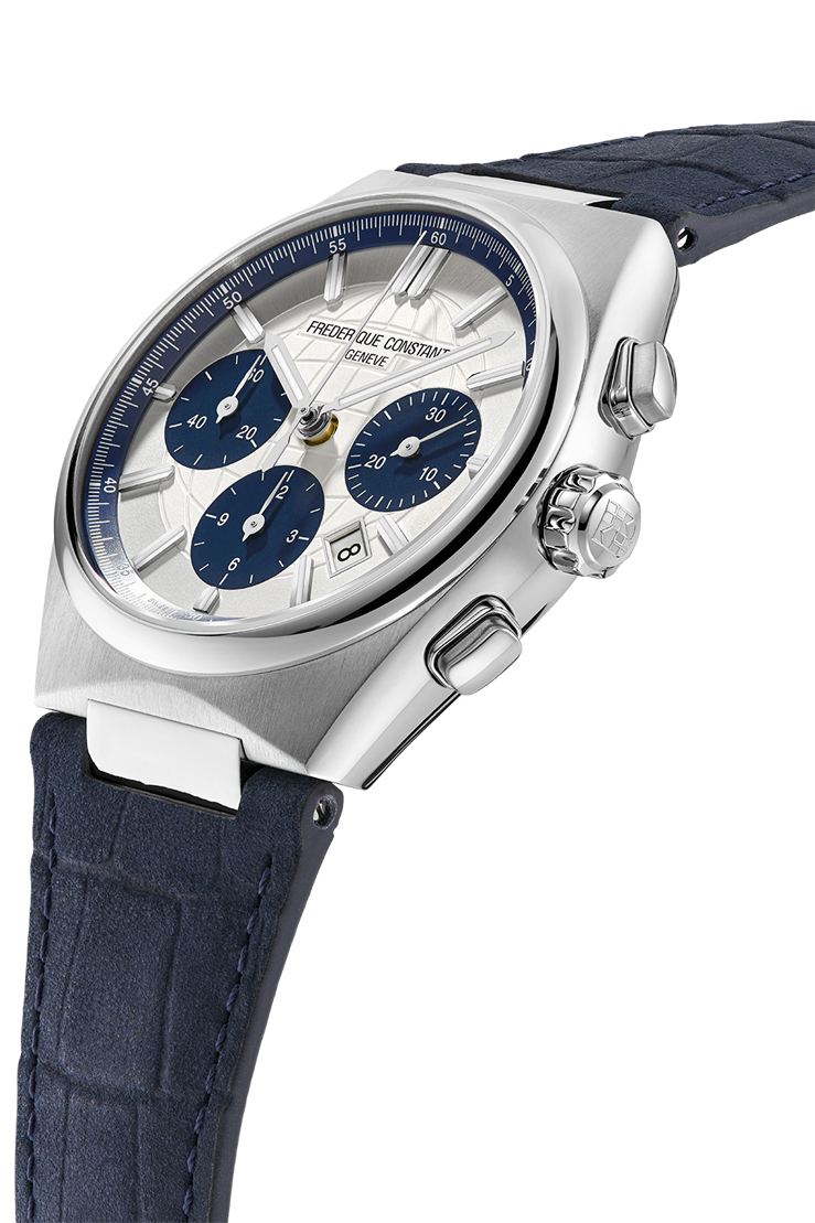 Frederique Constant Highlife Chronograph Automatic 41mm White & Leather strap FC-391WN4NH6