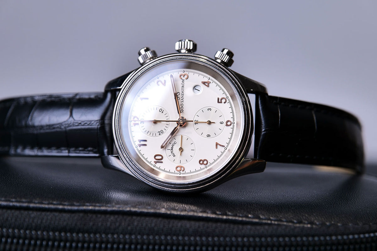 PRE-OWNED Sjöö Sandström Royal Steel Chronograph 012628