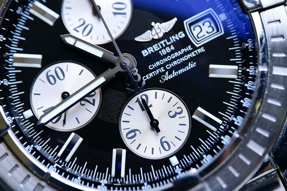 BEGAGNAD Breitling Chronomat Evolution 44mm Svart & rostfritt stål A13356