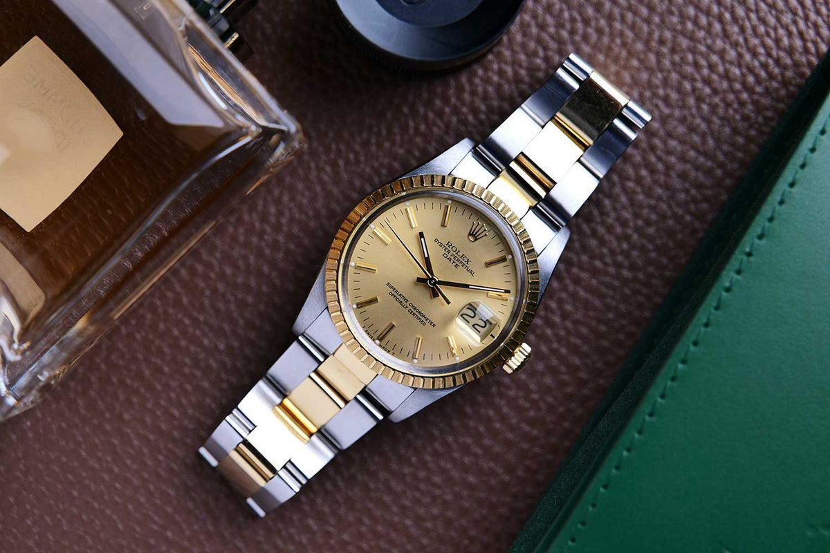PRE-OWNED Rolex Oyster Perpetual Date 15053