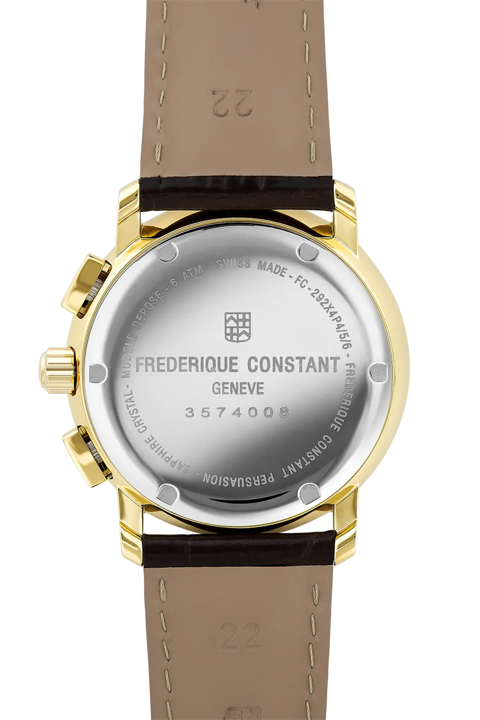 Frederique Constant Classics Quartz Chronograph Silver & Gold PVD FC-292MC4P5
