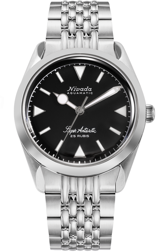 Nivada Grenchen Super Antarctic Black & Beads of Rice Armband 32025A04