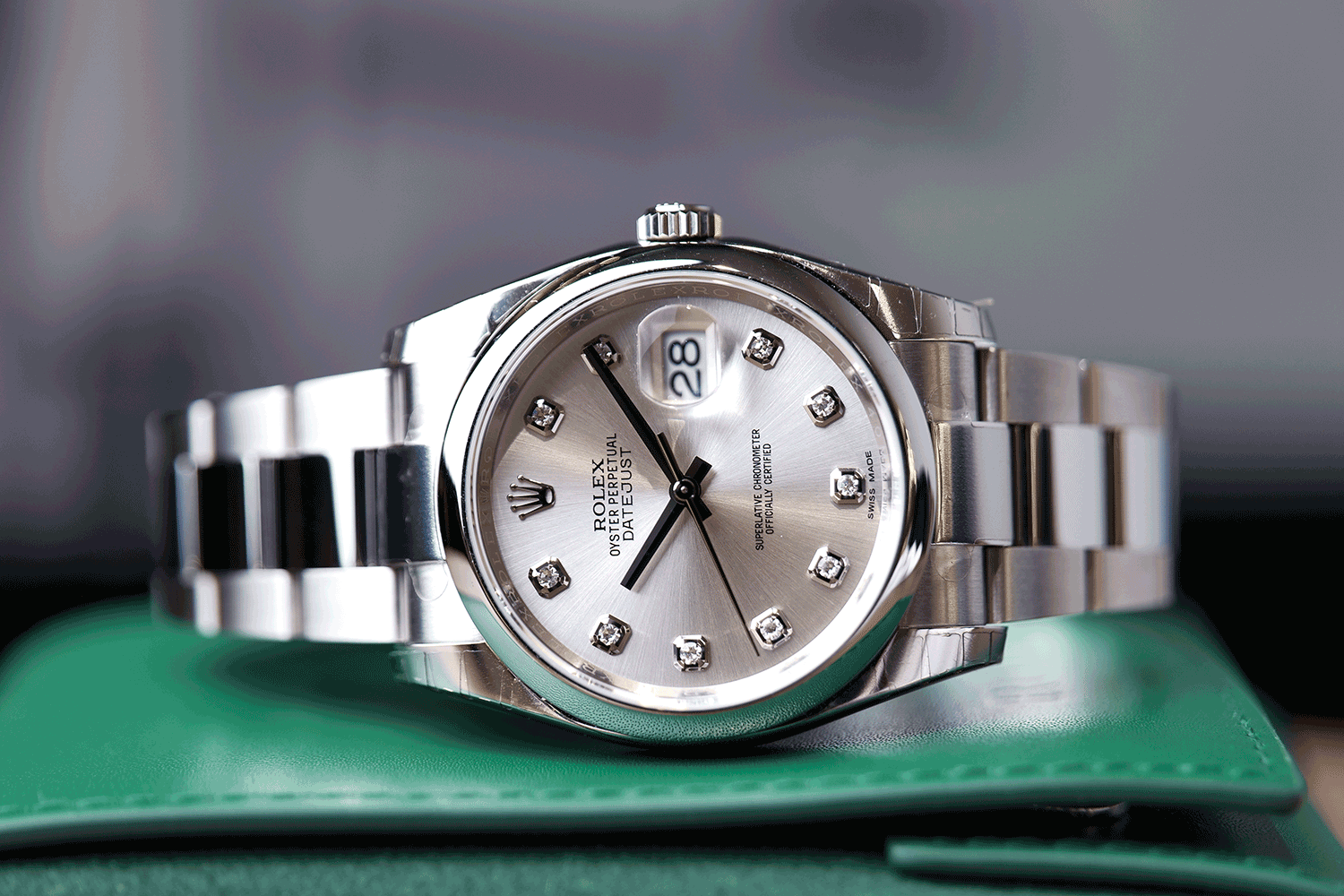 SÅLD - BEGAGNAD Rolex Datejust 36mm Stål och Silver 116200