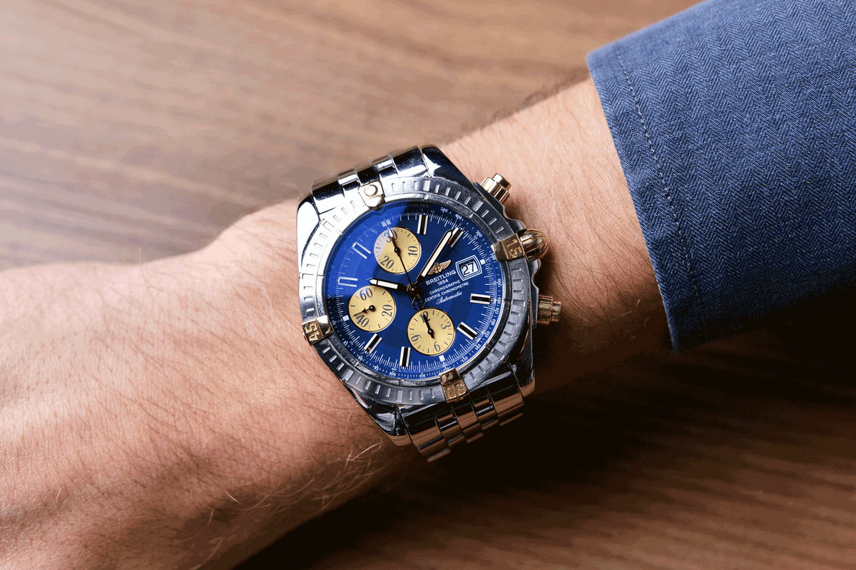 PRE-OWNED Breitling Chronometer Evolution 44mm Gold & Steel B13356