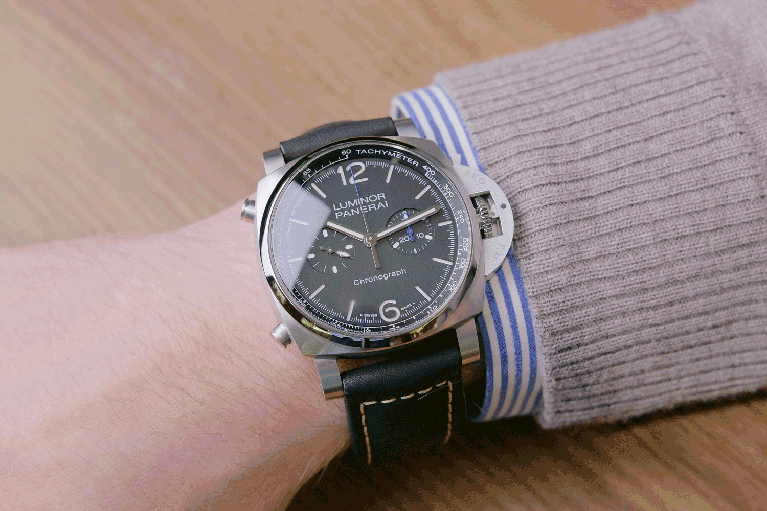 PRE-OWNED Panerai Luminor Chrono PAM01109