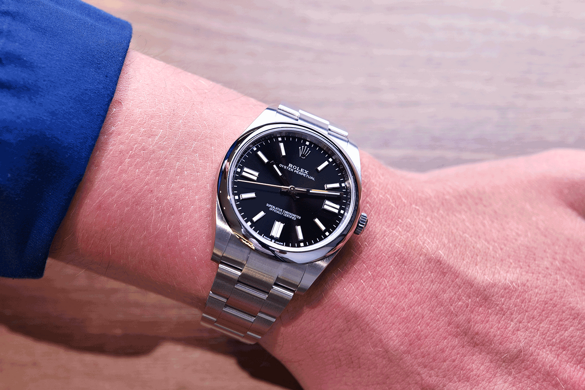SÅLD - BEGAGNAD Rolex Oyster Perpetual 41 124300