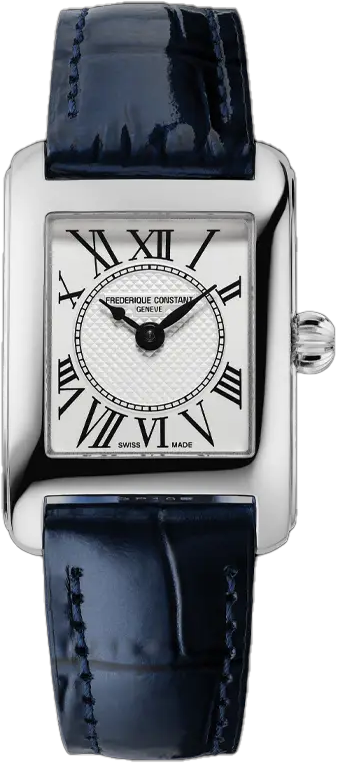 Frederique Constant Classics Lady Carree 23x21 mm Quartz Silver & Läderrem