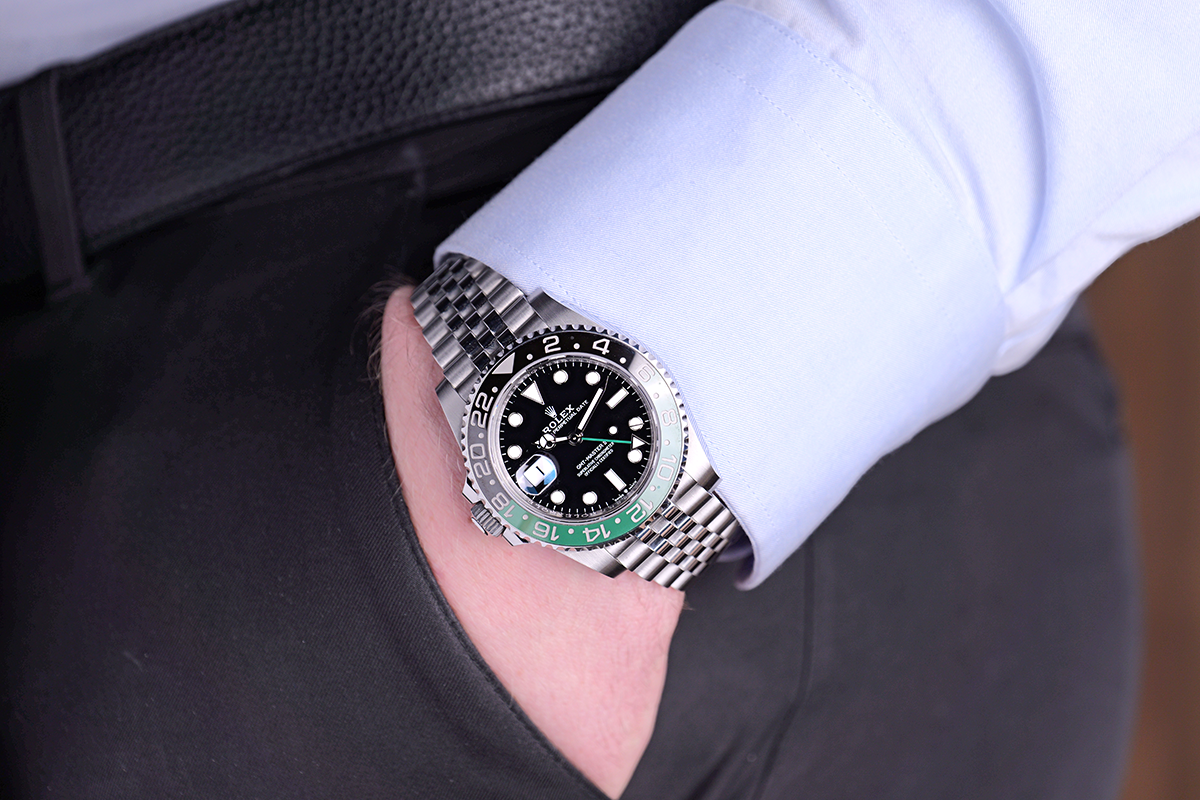 PRE-OWNED Rolex GMT-Master II \"Lefty\" 126720VTNR