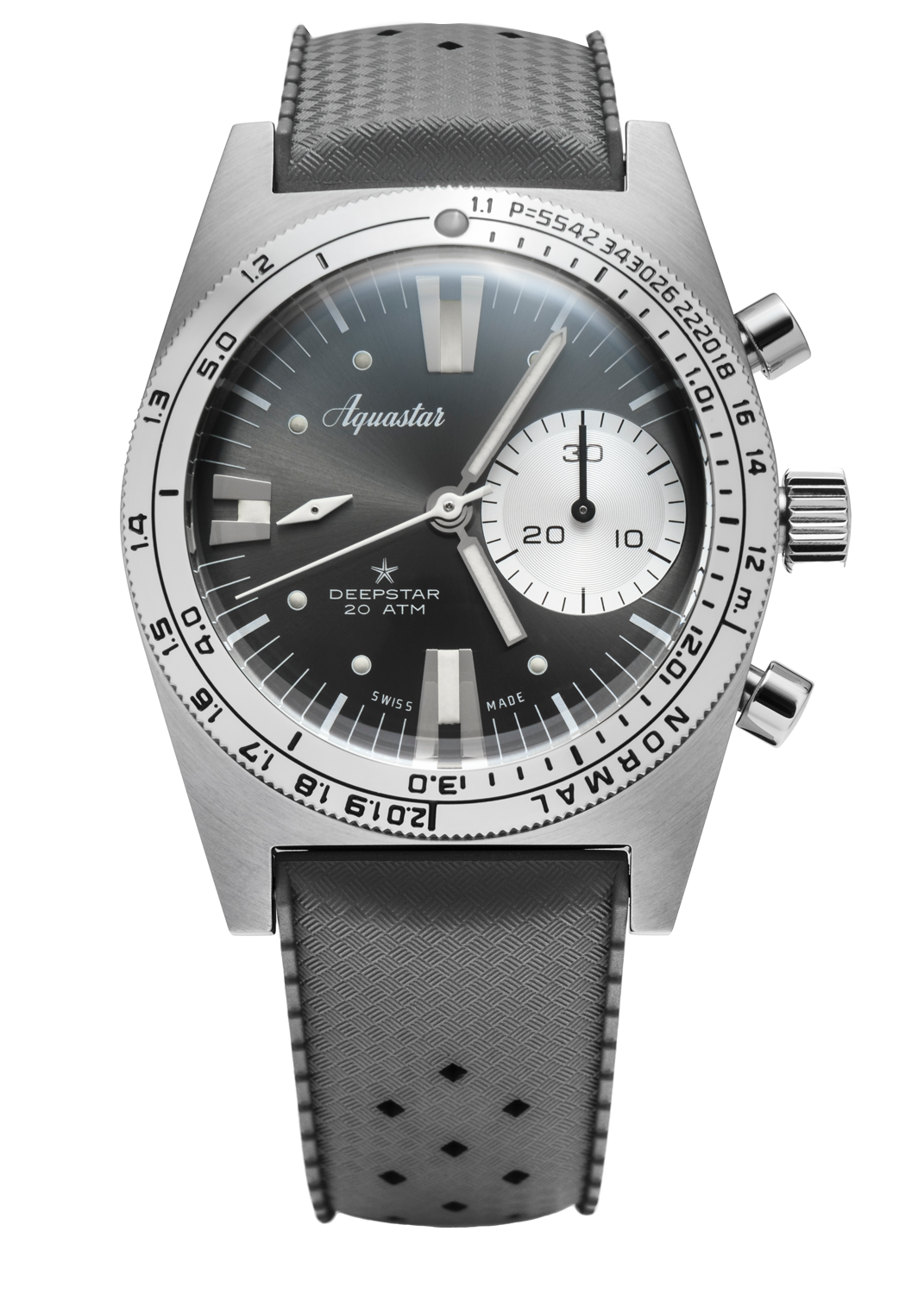 Aquastar Deepstar Chronograph Grey & Tropic Strap