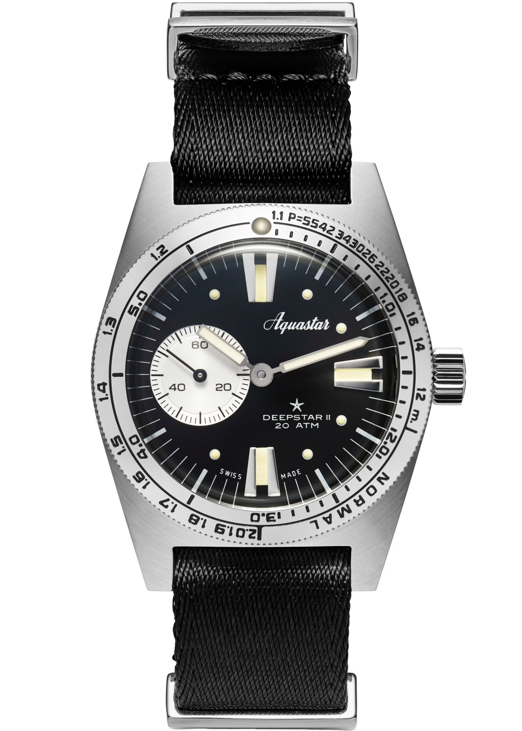 Aquastar Deepstar II Vintage Black & Natoband