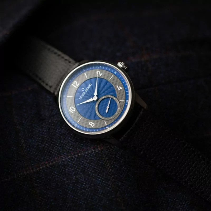 Louis Erard Petite Seconde Guilloché Anthracite Blue 39mm 34248AA21BVA150