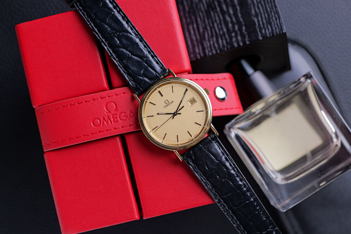 PRE-OWNED Omega De Ville 18k Gold 196.750