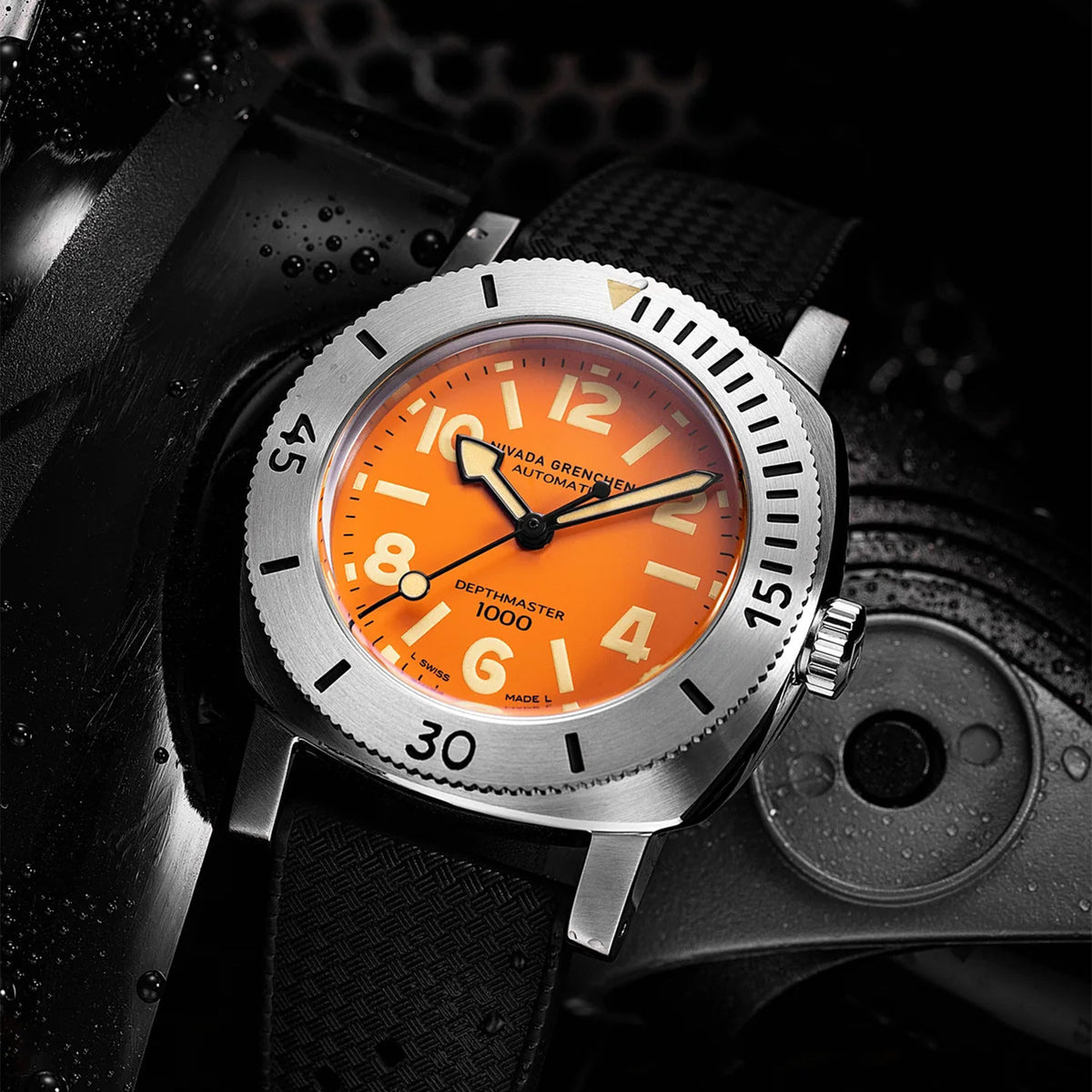 Nivada Grenchen Depthmaster Orange 14127A01
