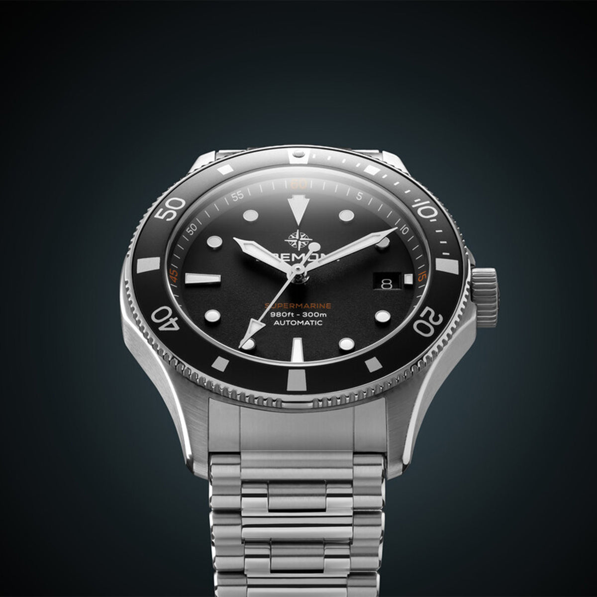 Bremont Supermarine 300M Date Black Bracelet SM40-DT-SS-BK-B