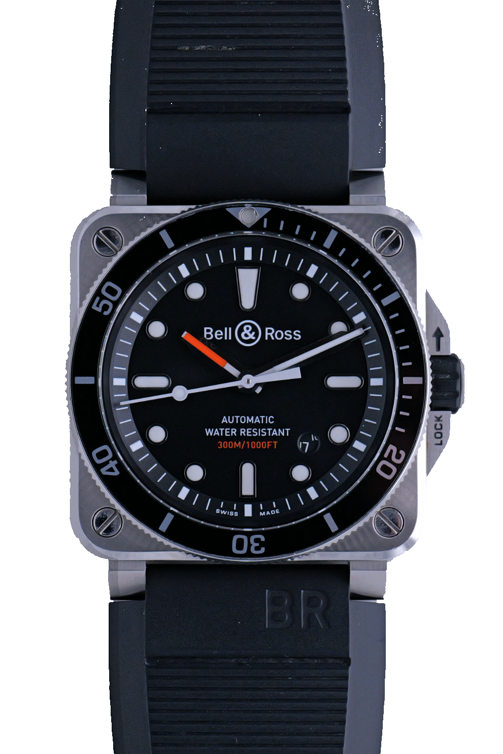 PRE-OWNED Bell & Ross BR 03-92 Steel Diver BR0392-D-BL-ST/SRB