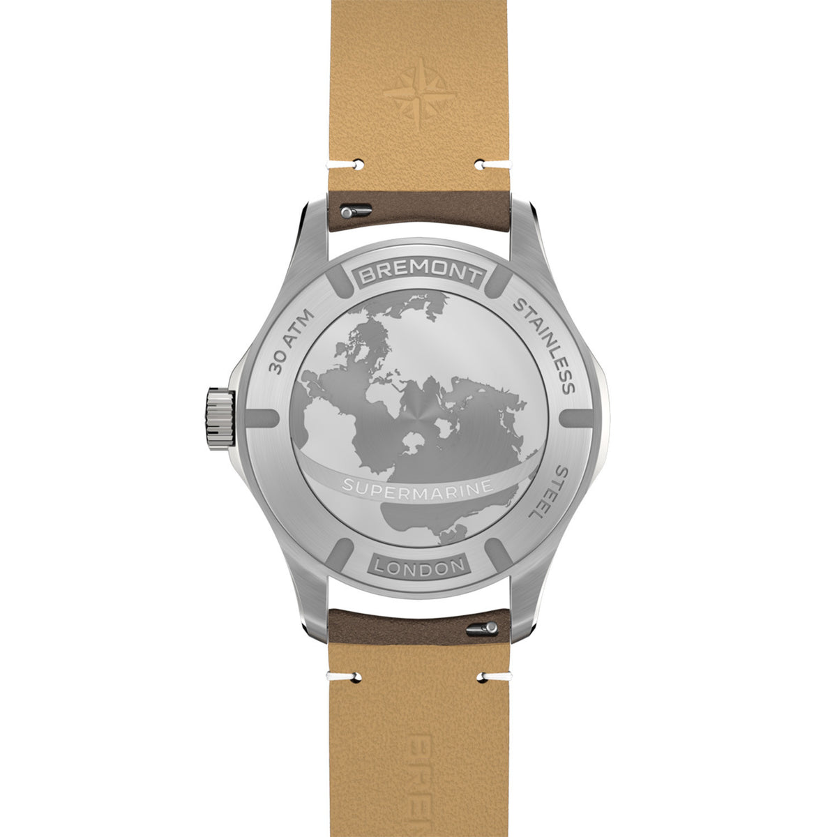 Bremont Supermarine 300M Datum Svart & Läder SM40-DT-SS-BK-L-S