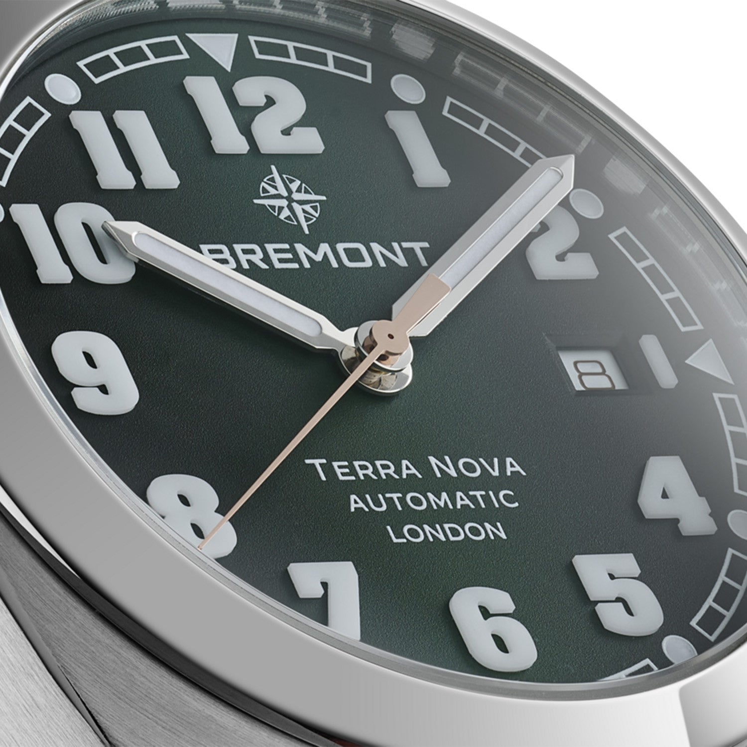 Bremont Terra Nova 40.5 Date Grön & Stållänk