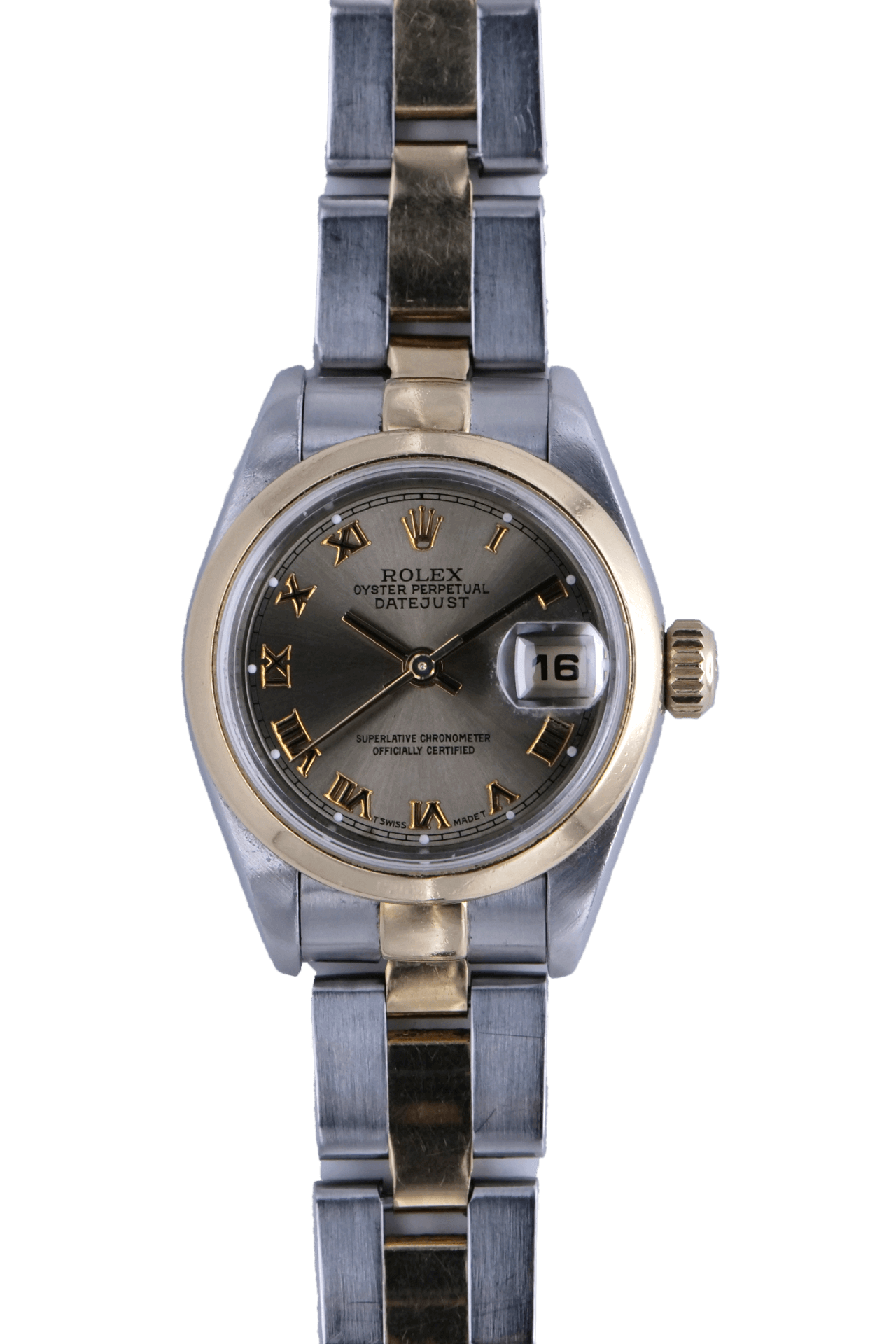 BEGAGNAD Rolex Lady Datejust 26 mm gult guld och stål 69163