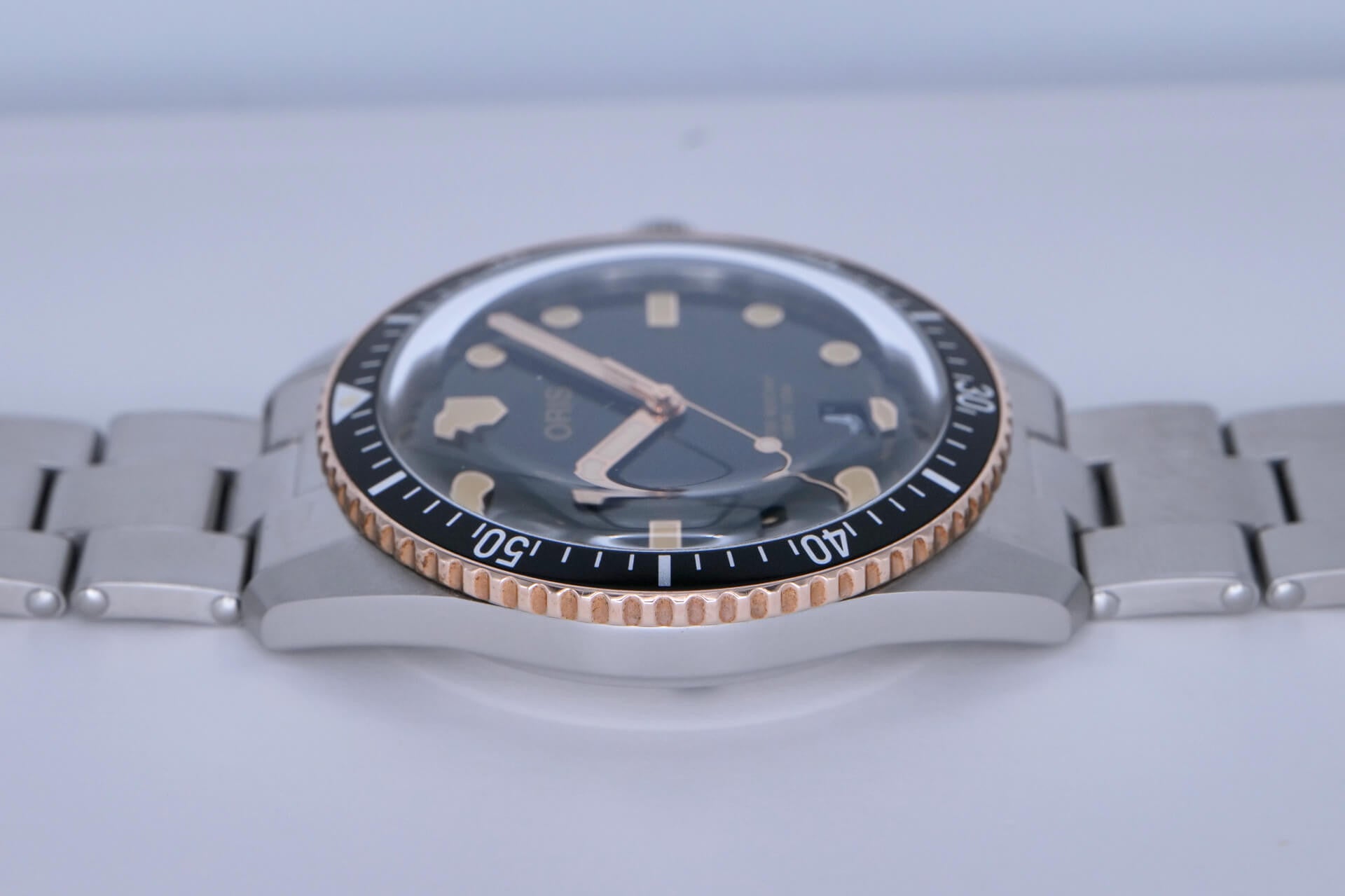 PRE-OWNED Oris Divers Sixty Five Green & Bronze 0173377074357-0782018