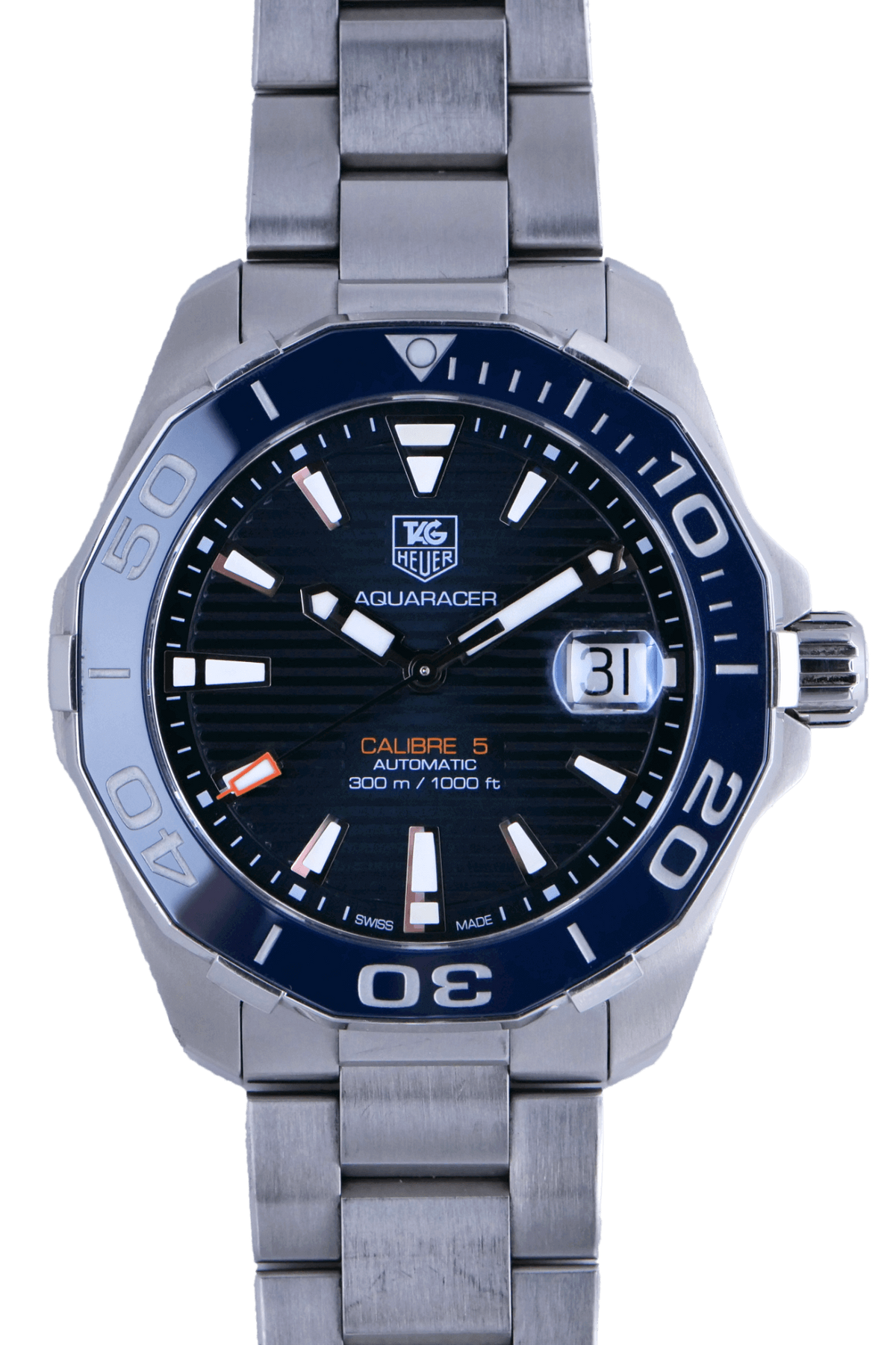 PRE-OWNED Tag Heuer Aquaracer Calibre 5 WAY211C-0