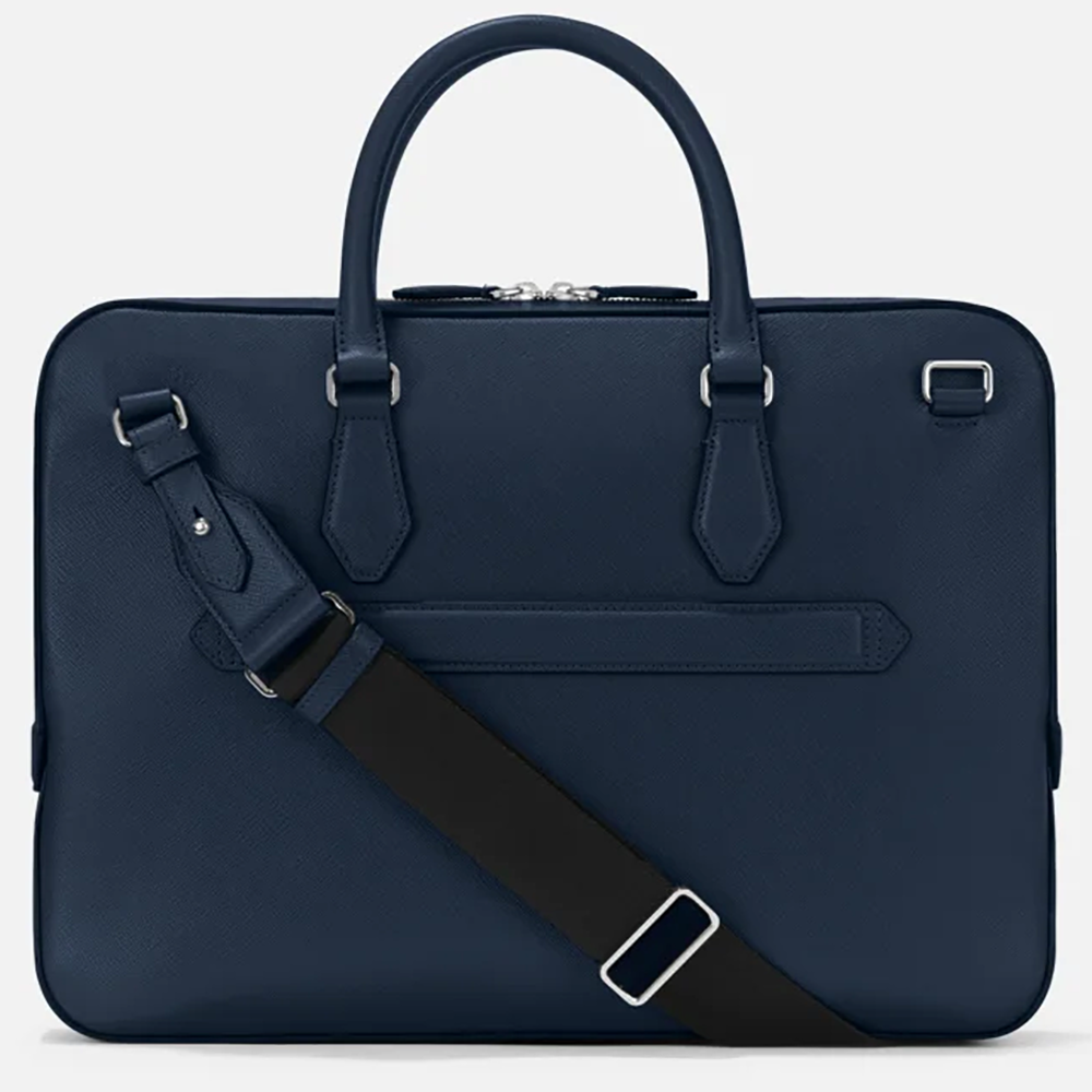 Montblanc Sartorial tunn dokumentväska BLÅ MB131715