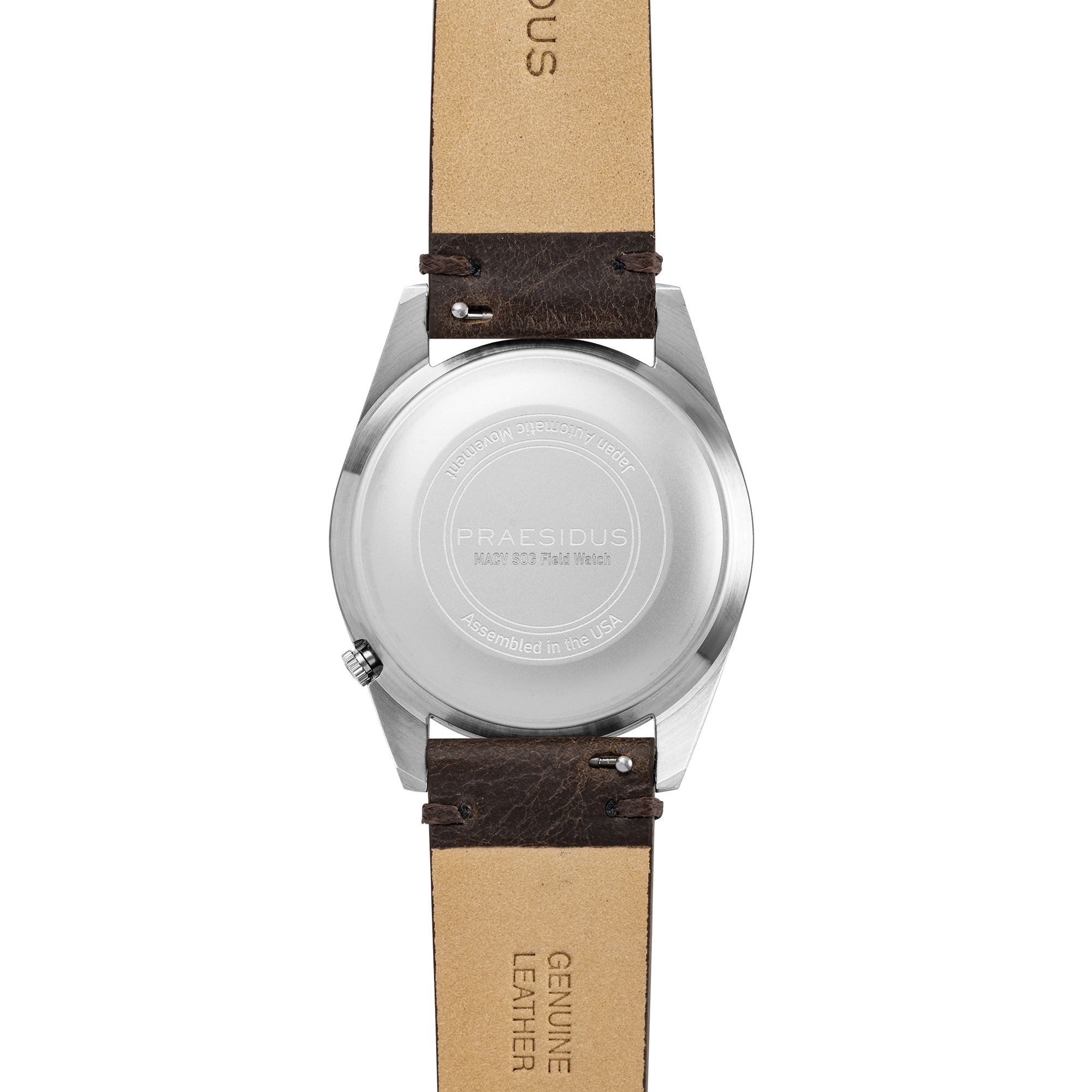 Praesidus Rec Spec OG Popcorn Brown Leather Strap P-38-BTG-BRCK1