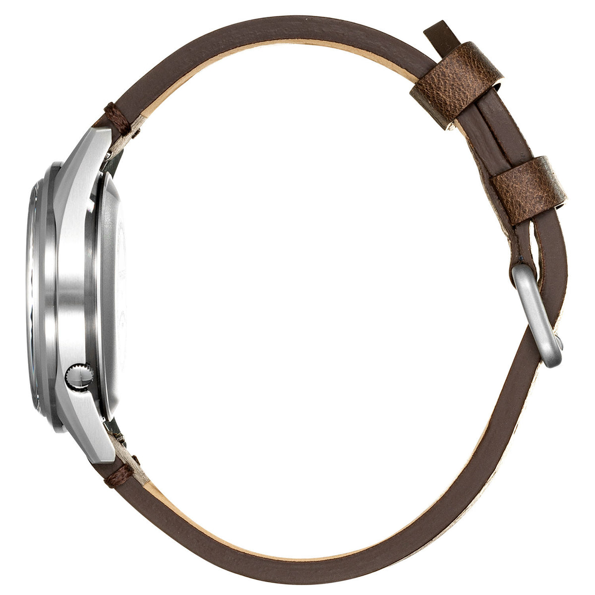 Praesidus Rec Spec White Popcorn Brown Leather Strap P-38-BTW-BRCK1