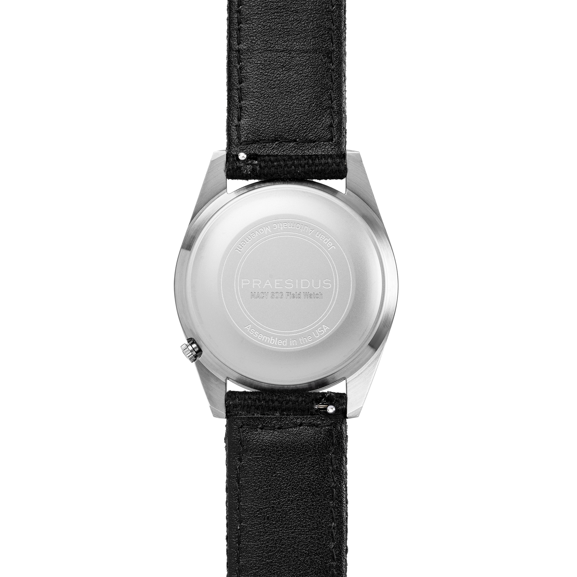 Praesidus Rec Spec White Sunray 38Mm Black Canvas Strap P-38-DTW-BCK1
