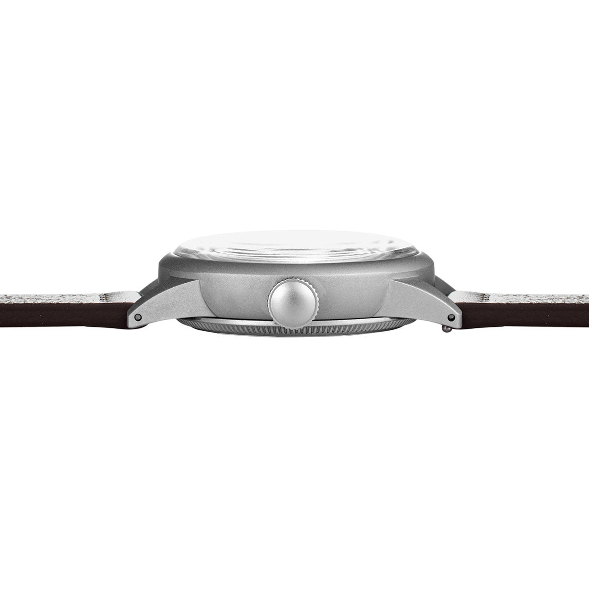 Praesidus C-47 D-DAY Aluminium Gray Brown Leather 38Mm P-38-C47-C-DBRSG