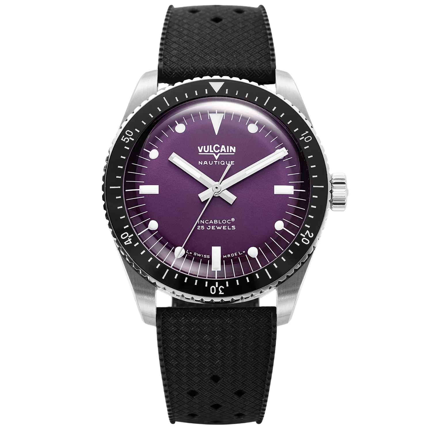Vulcain Skindiver Nautique Purple & Rubber Strap 660170AI7.BAR200