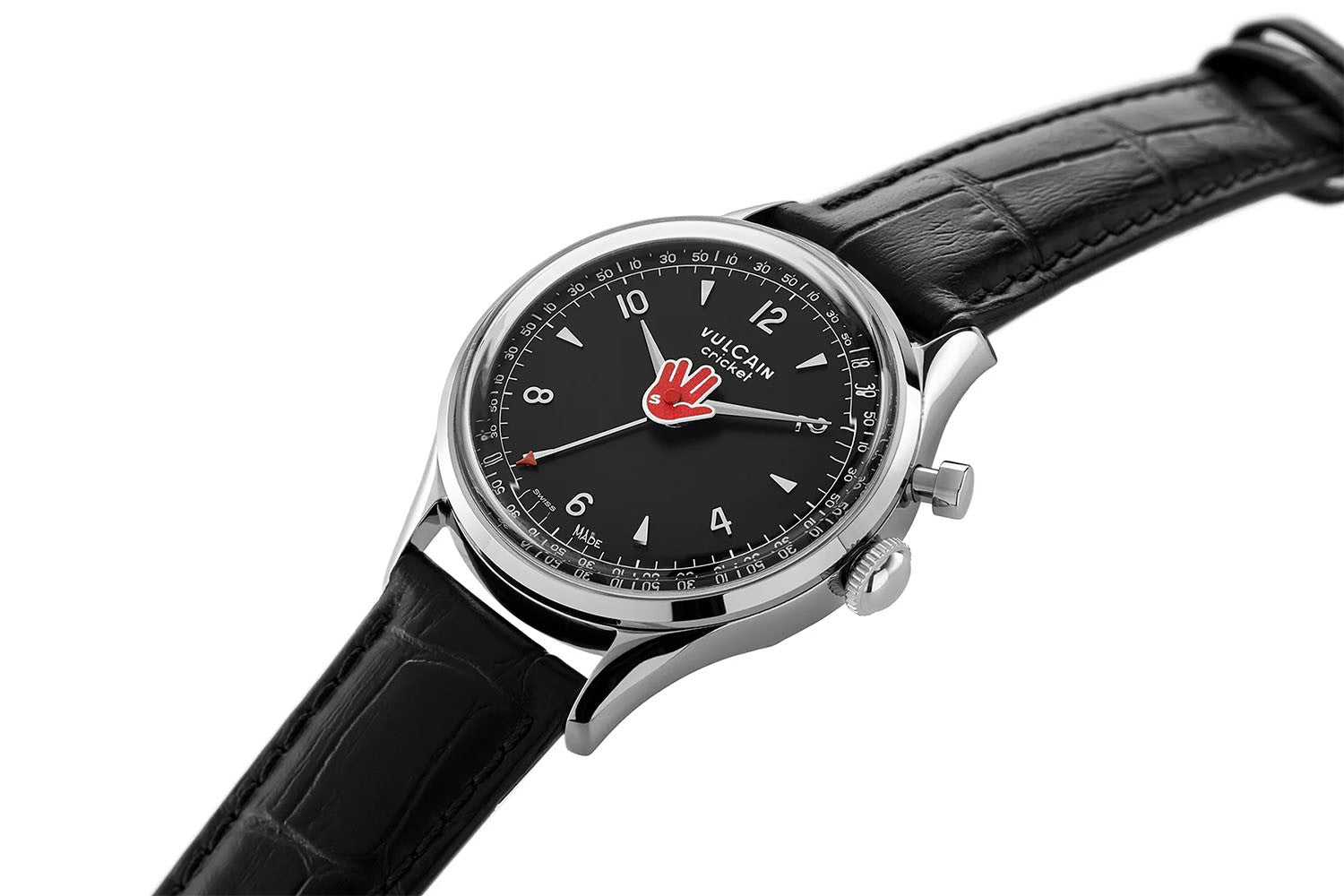 Vulcain Cricket Salute 39 mm - Röd 100168A95.BAN248