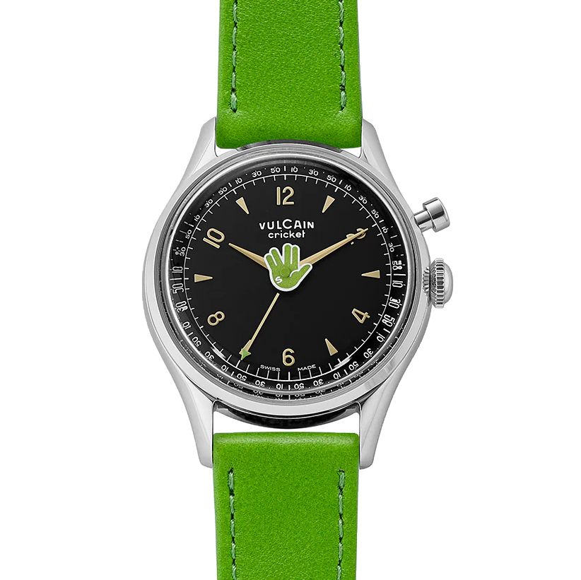 Vulcain Cricket Salute 36 mm - Green 100169A96.BAN301