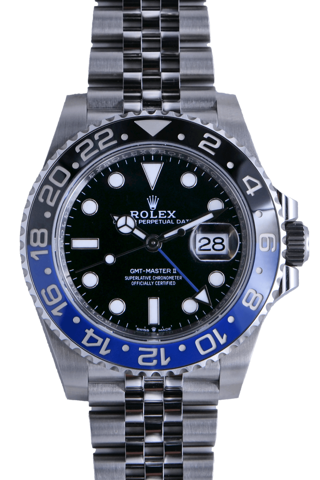 PRE-OWNED Rolex GMT Master II "Batgirl" 126710BLNR