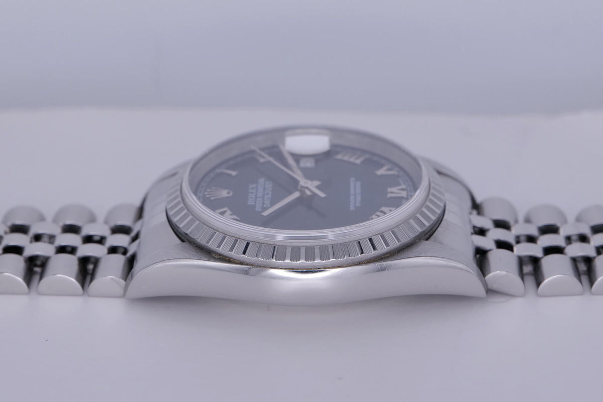 BEGAGNAD Rolex Datejust 36 Blå 16220