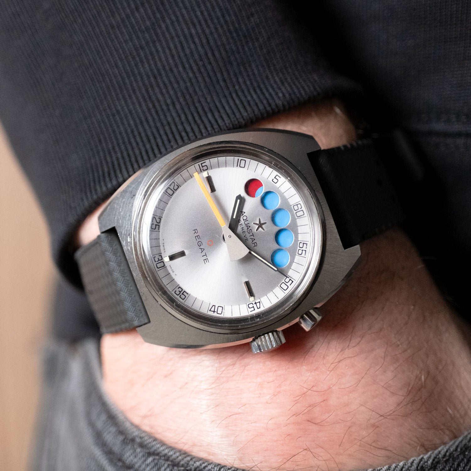 BEGAGNAD Aquastar 1970-tals Regate Yachting Timer 9851