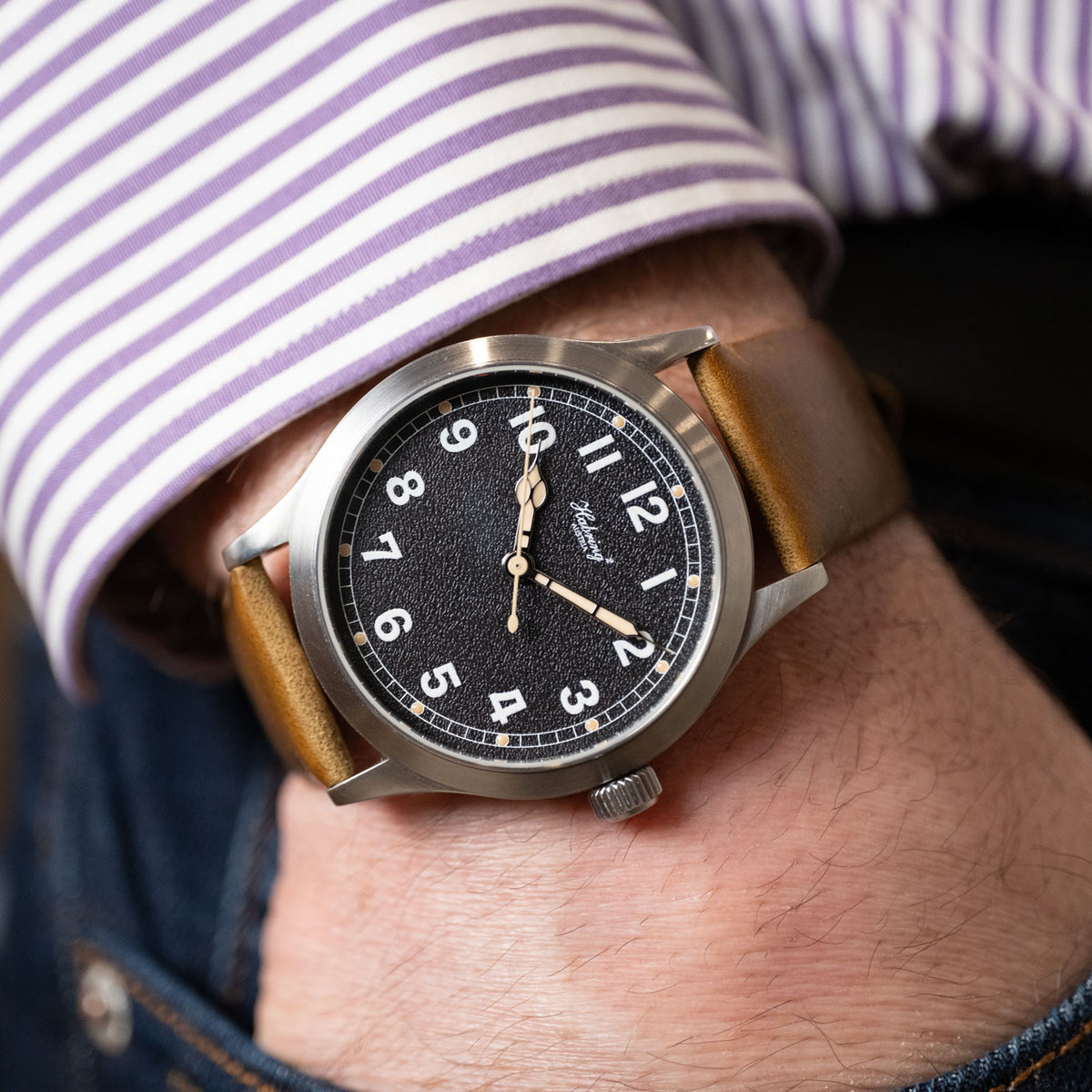 PRE-OWNED Habring2 Erwin Pilot Black Dial HBR2ERWPLT
