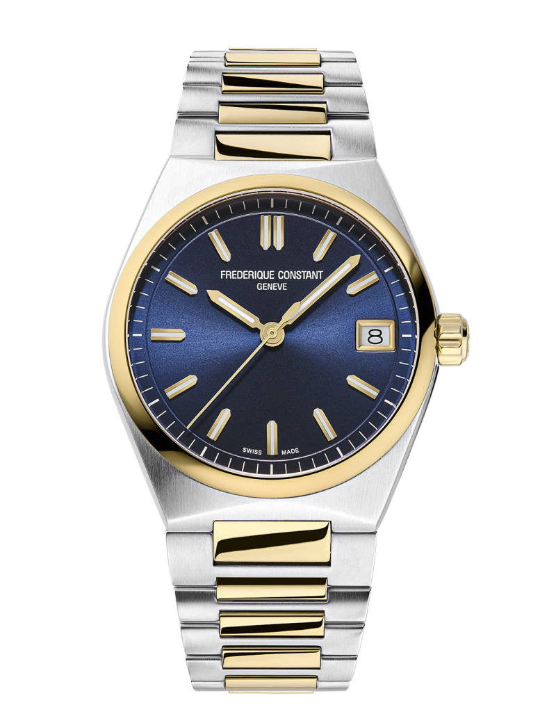 Frederique Constant Highlife Ladies Quartz Blue Dial Steel&Gold 31mm FC-240N2NH3B