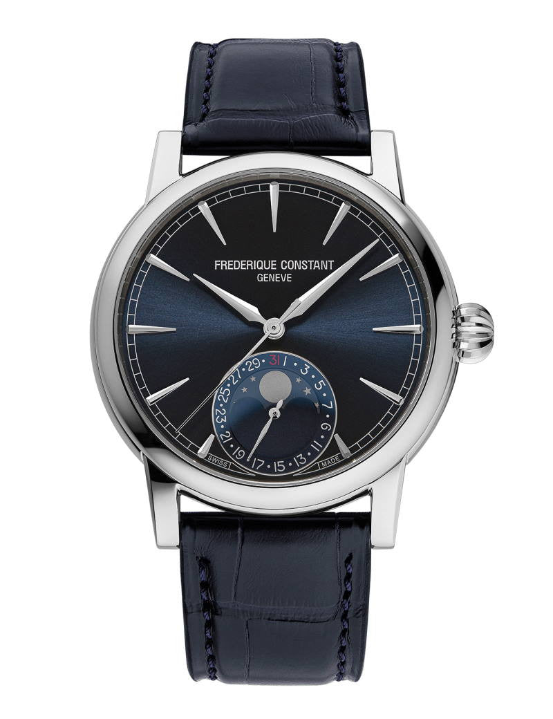 Frederique Constant Manufacture Classic Date Blue & Leather strap FC-716N3H6