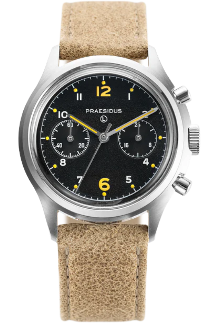 Praesidus PAC-76 Chronograph 38mm Sand Distressed Leather P-38-P76-MB-RBRK1