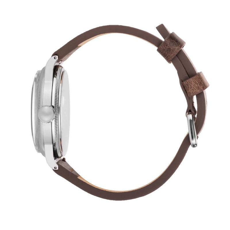 Praesidus A-11 Type 44 Patina 38mm Landeron 21-Dark Brown Leather P-38-MBE-DBRAGL21