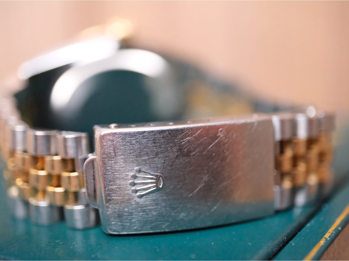 BEGAGNAD Rolex Datejust 36 Guld & Stål "Burl Wood Dial" 160132