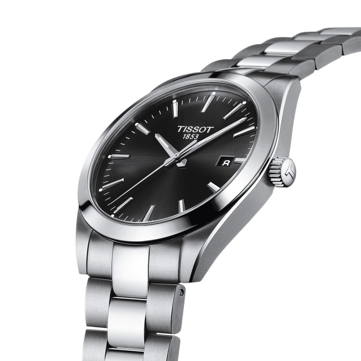 Tissot - Gentleman Quartz Black & Steel 40mm T1274101105100