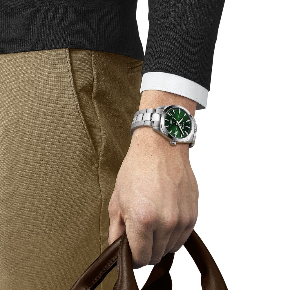 Tissot - Gentleman Powermatic Silicium Green & Steel 40mm T1274071109101
