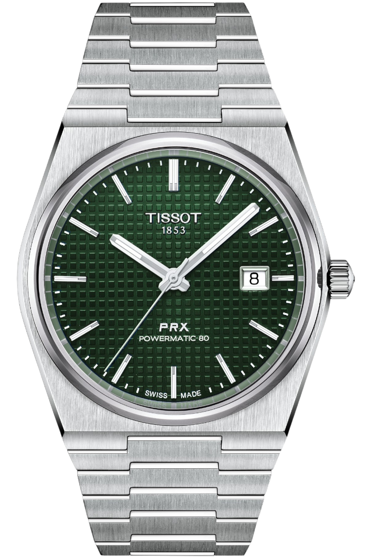 Tissot PRX Powermatic 80 40mm Green & Steel Bracelet T1374071109100